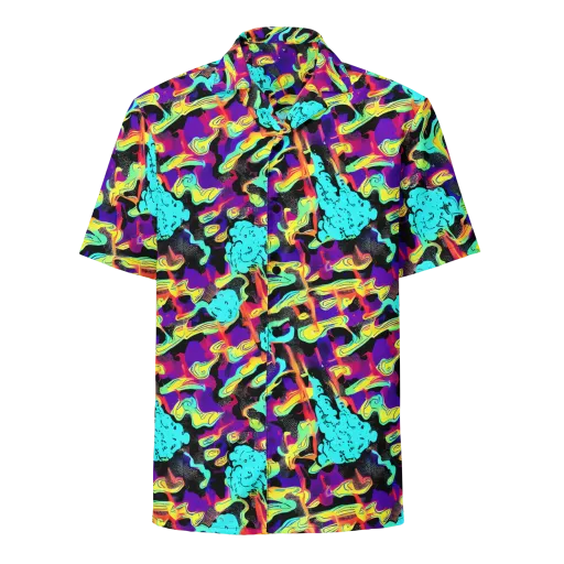 Liquid Firefly on a Button Shirt