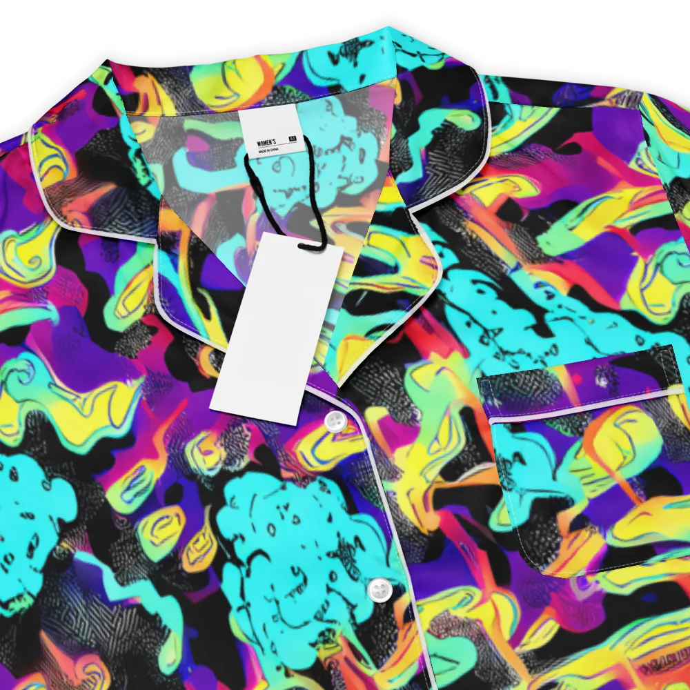 Liquid Firefly on Women's Short Sleeve Pajama Top — Product details