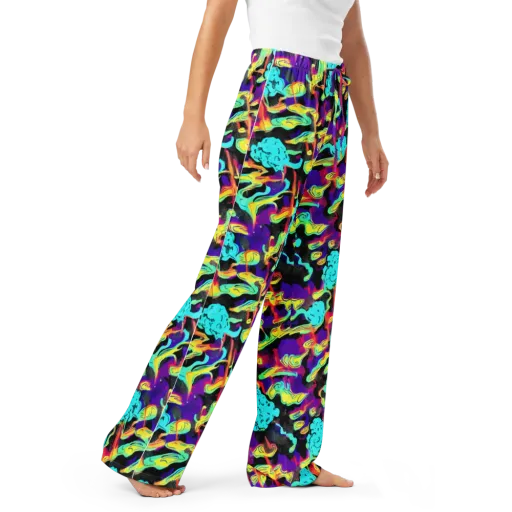 Liquid Firefly on a Women's Pajama Pants