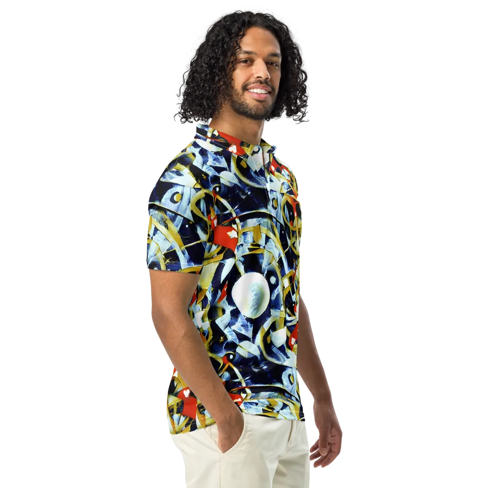 Sapphire Sparks on Men's Slim Fit Polo Shirt — Right Front