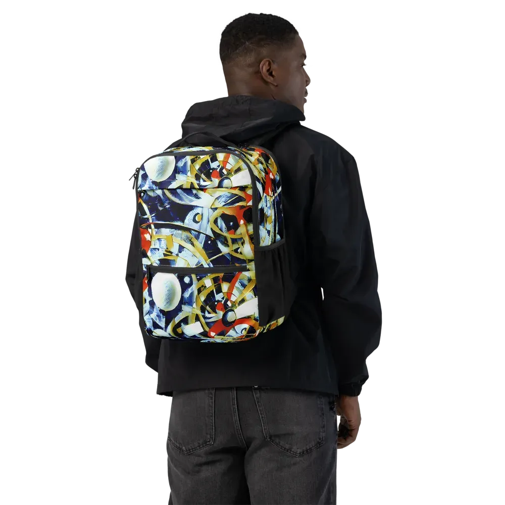 Sapphire Sparks on Utility Backpack — Back