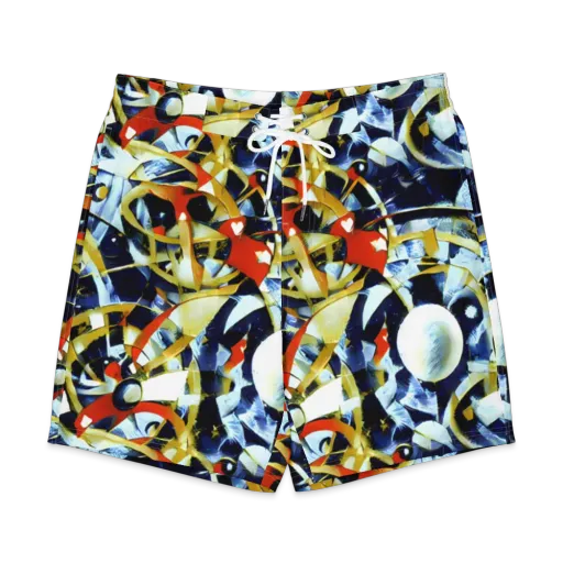 Sapphire Sparks on a Men's Board Shorts