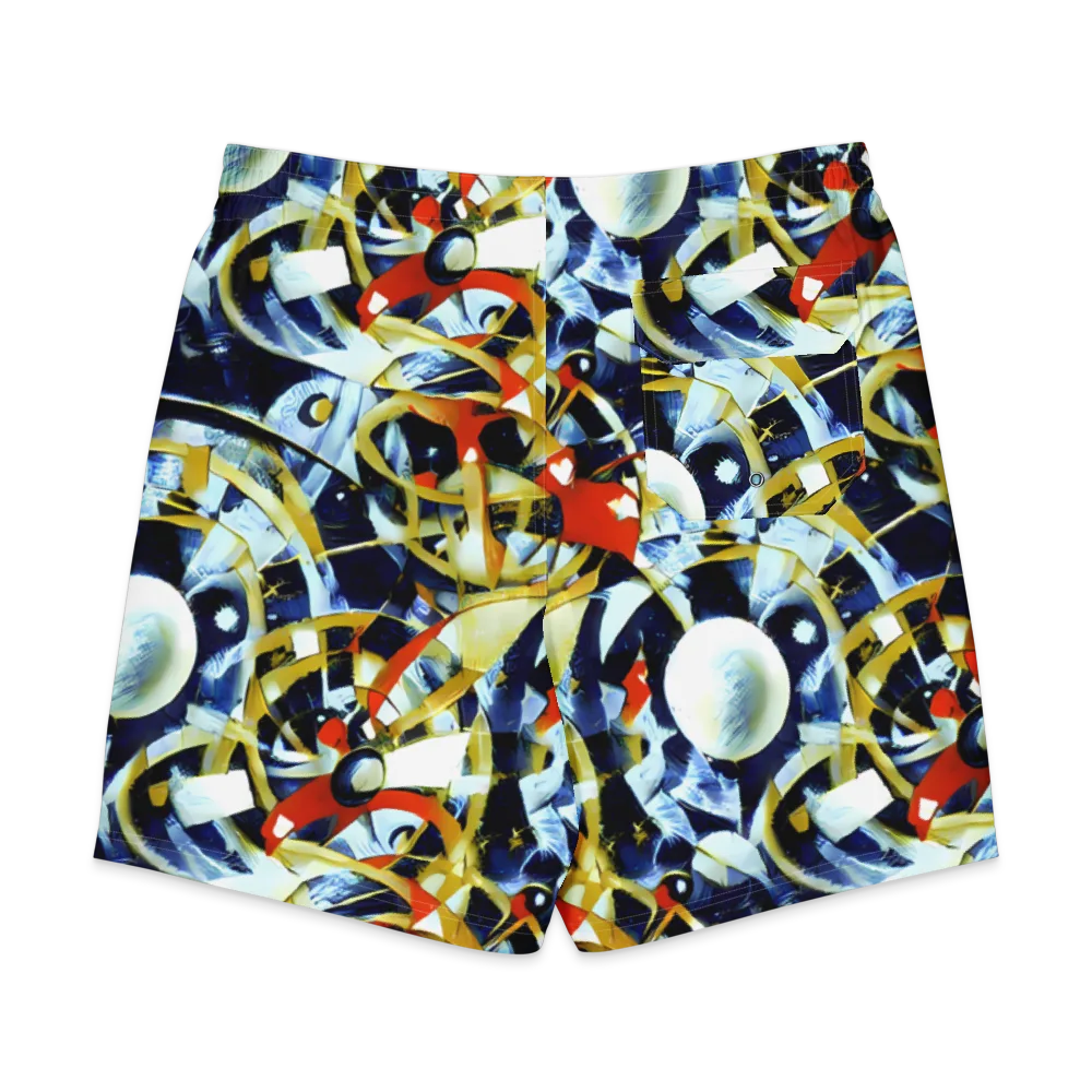 Sapphire Sparks on Men's Board Shorts — Back