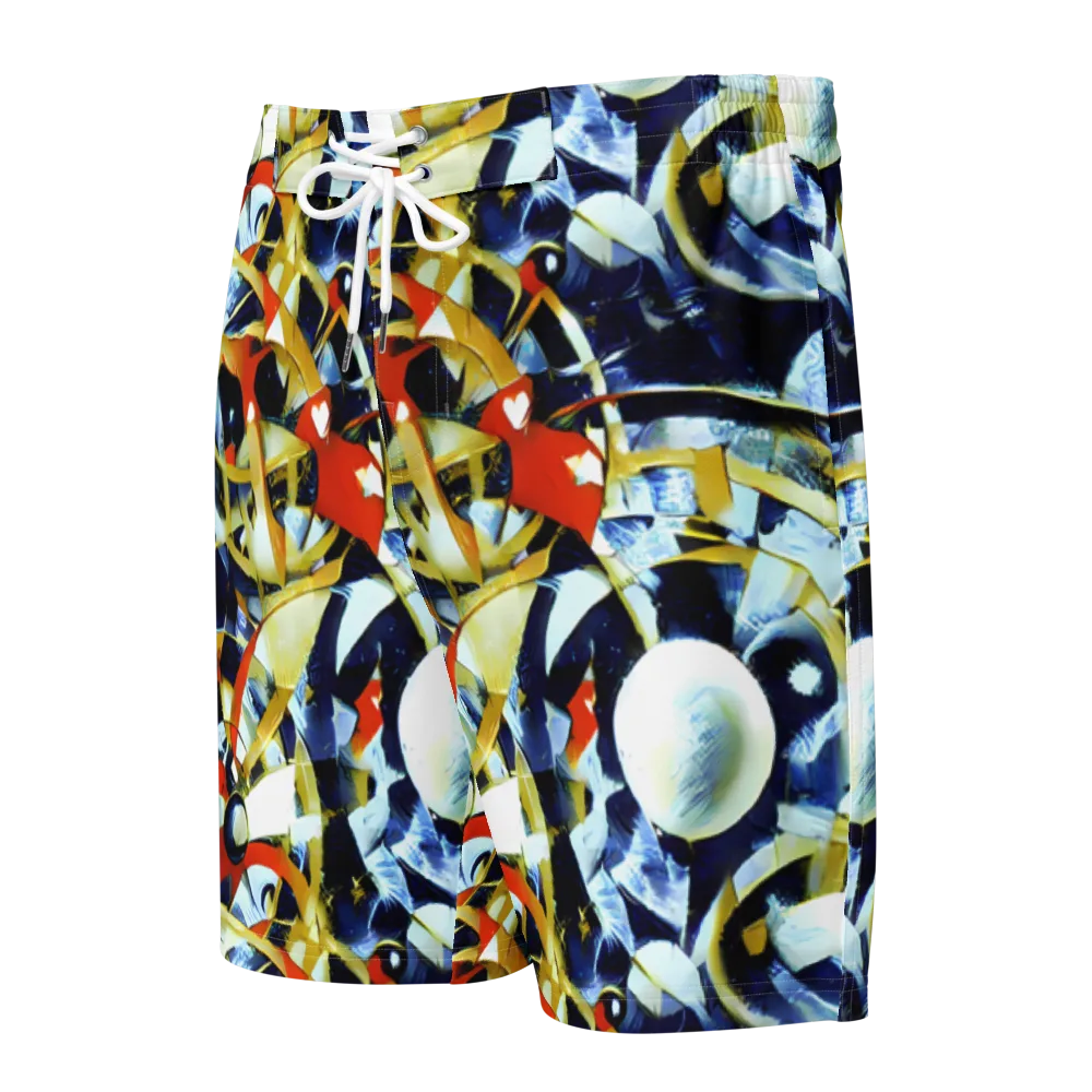 Sapphire Sparks on Men's Board Shorts — Front