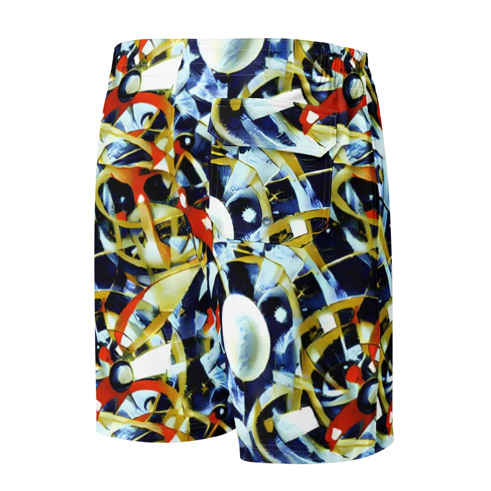 Sapphire Sparks on Men's Board Shorts — Back