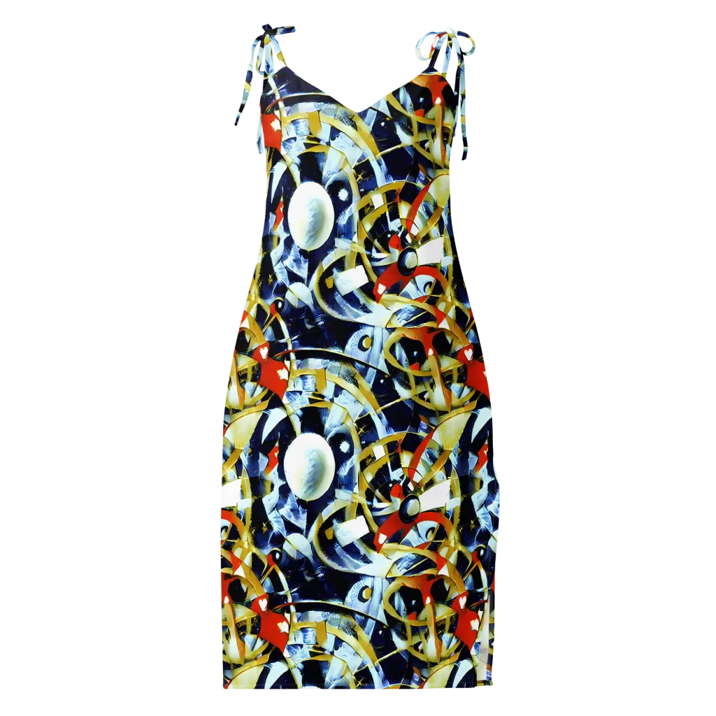Sapphire Sparks on Slip Dress — Front