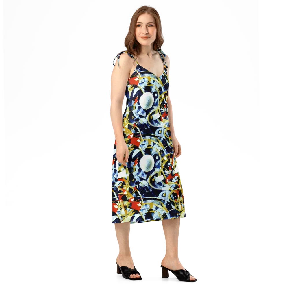Sapphire Sparks on Slip Dress — Right Front