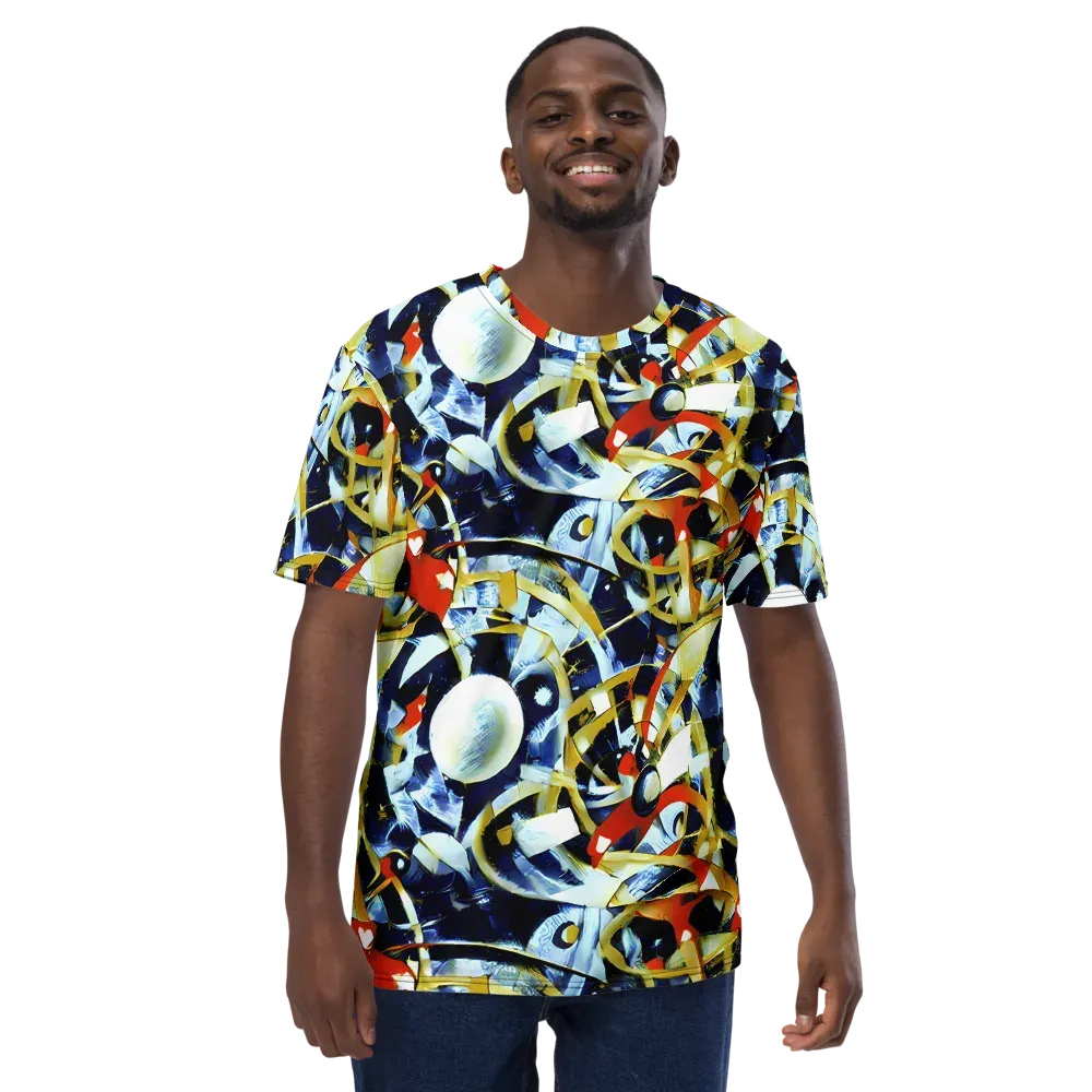 Sapphire Sparks on Men's Crew Neck T-Shirt — Front