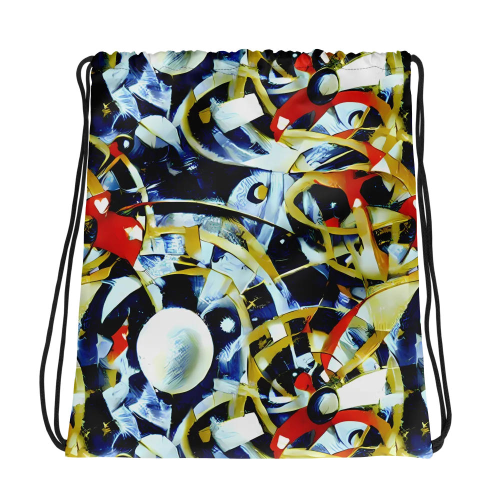 Sapphire Sparks on Drawstring Bag — Photo