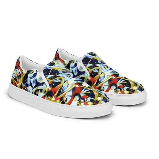 Sapphire Sparks on a Women's Slip-On Canvas Shoes