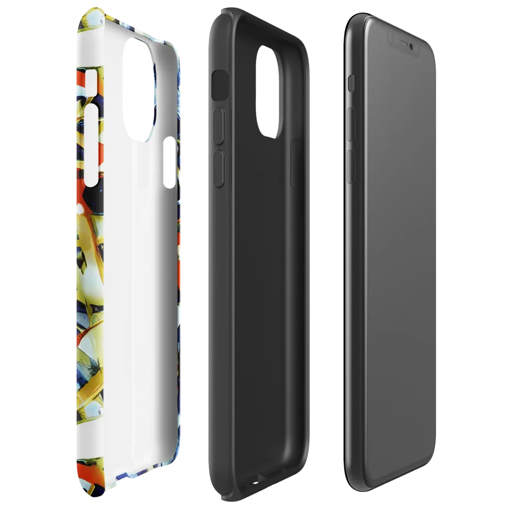 Sapphire Sparks on Tough Case for iPhone® — Right