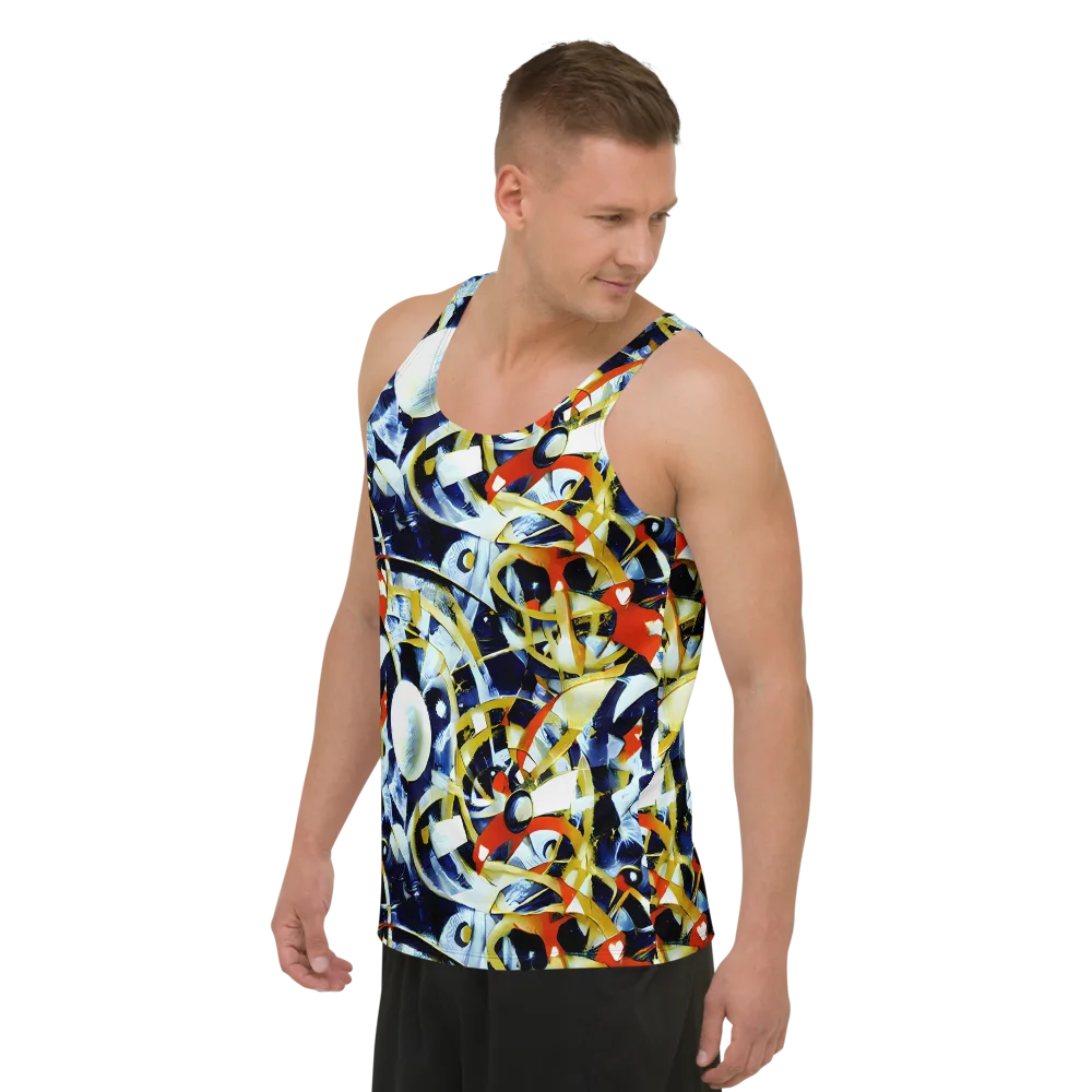 Sapphire Sparks on Men's Tank Top — Left Front