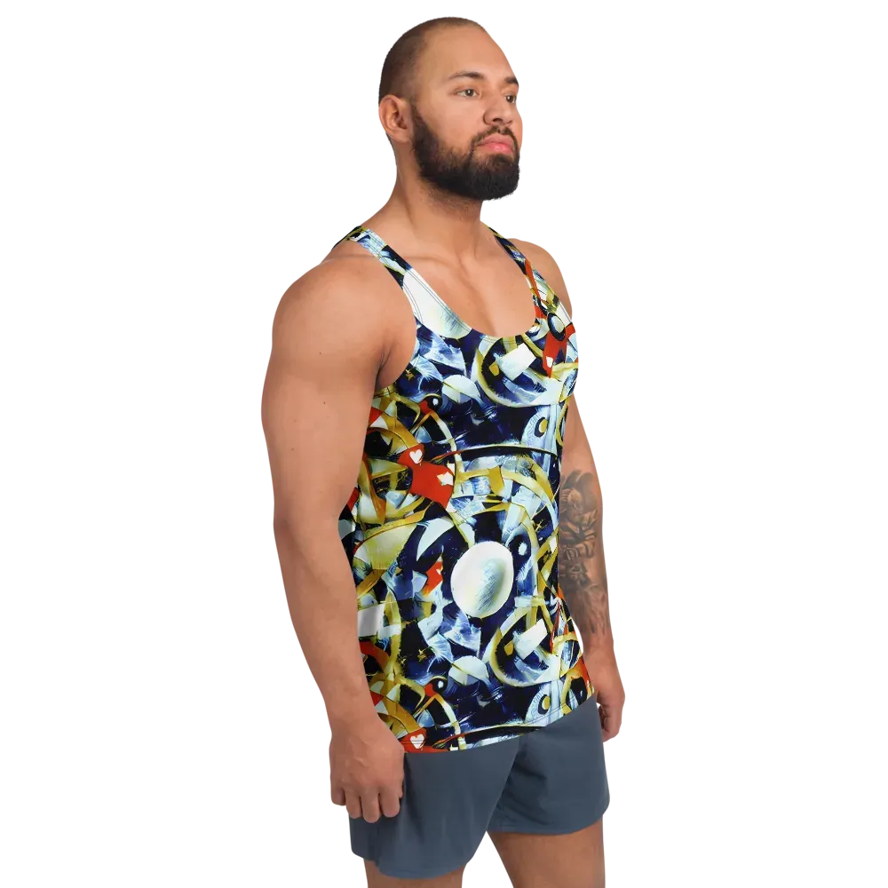 Sapphire Sparks on Men's Tank Top — Right Front