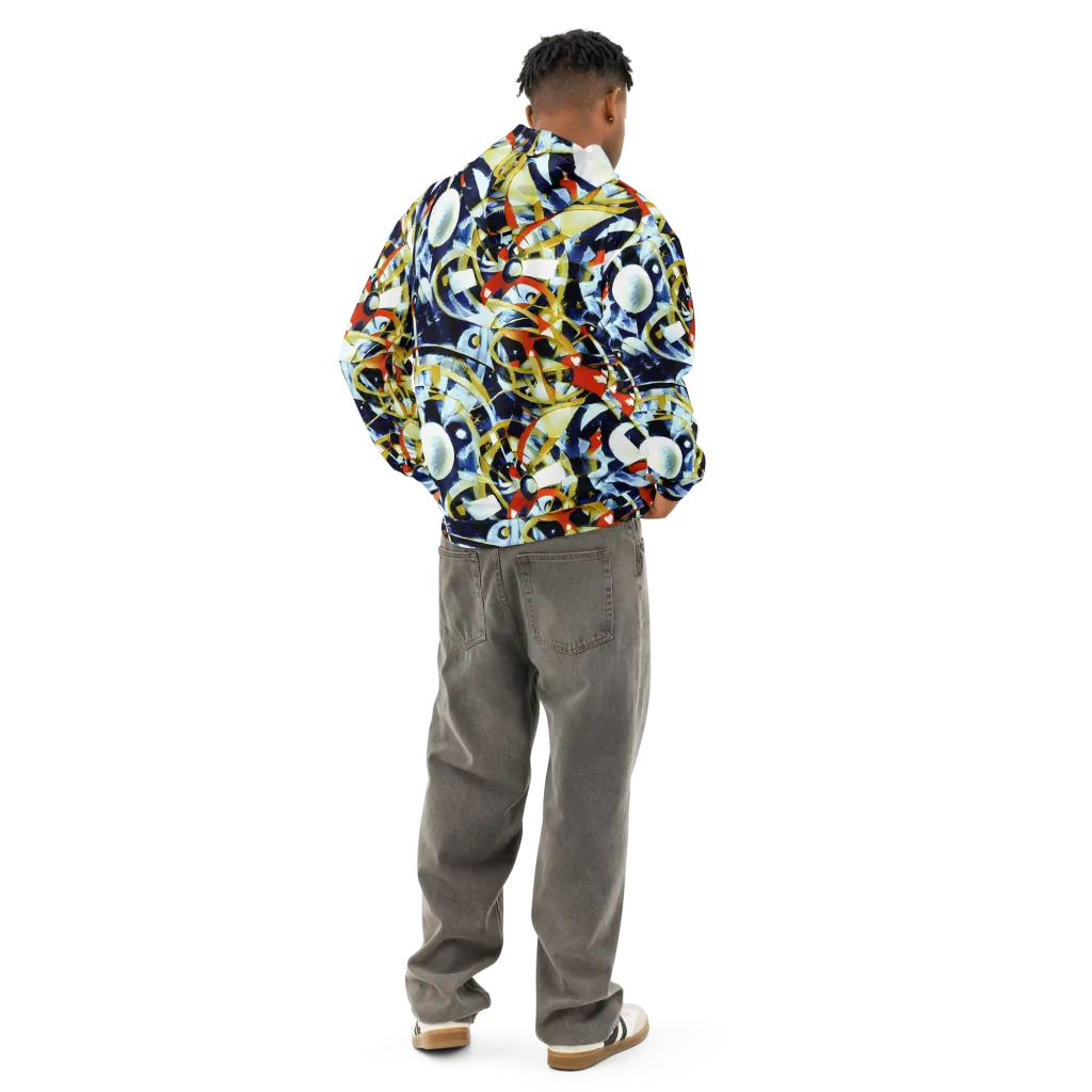 Sapphire Sparks on Cotton Hoodie — Back