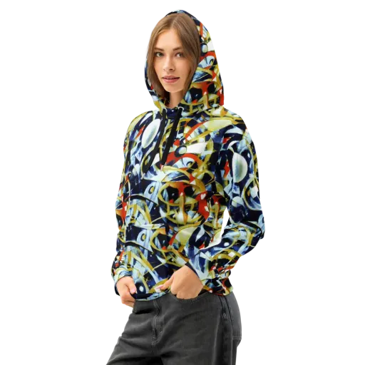 Sapphire Sparks on a Cotton Hoodie