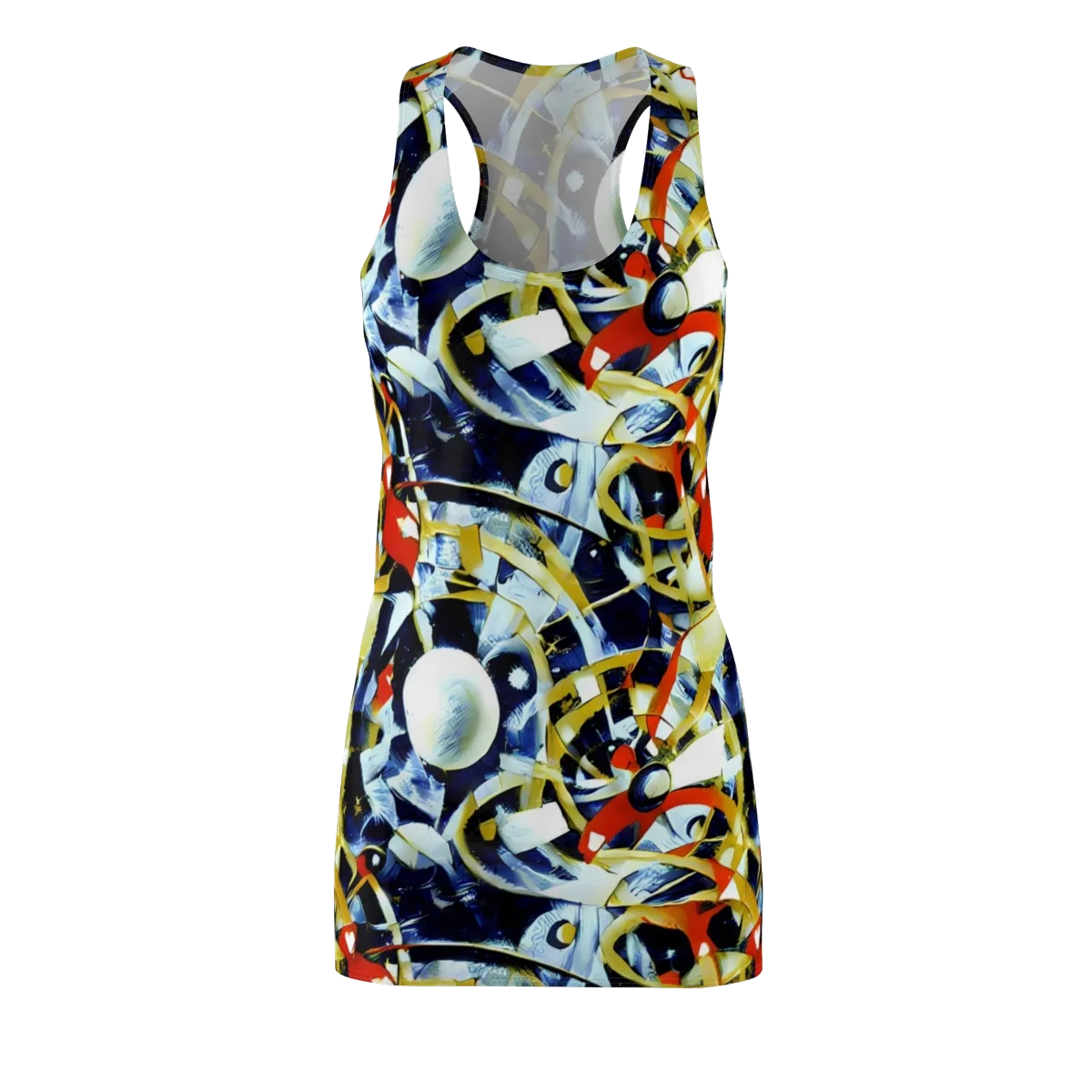 Sapphire Sparks on Racerback Dress — Front