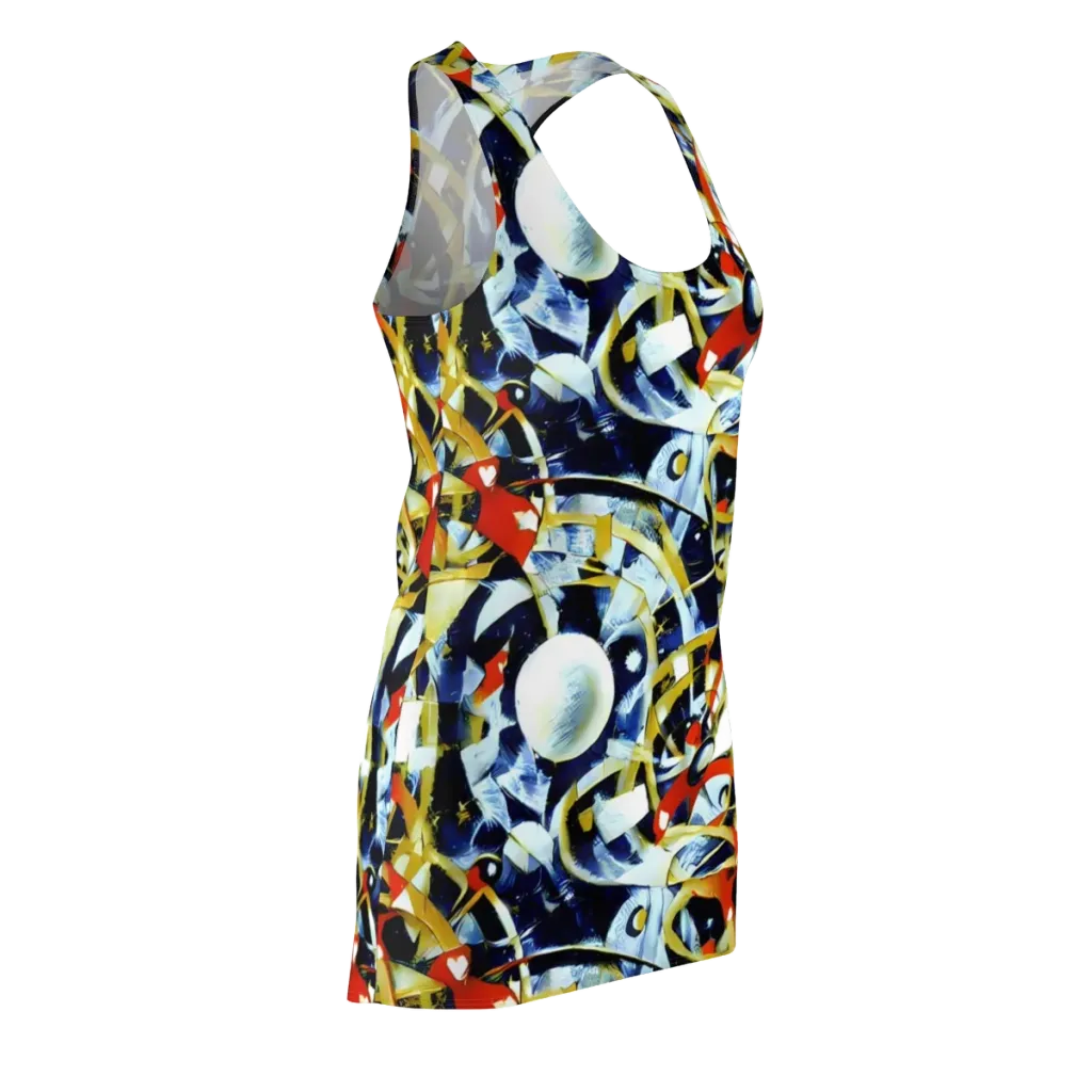 Sapphire Sparks on Racerback Dress — Front Side