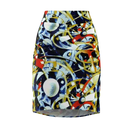 Sapphire Sparks on a Pencil Skirt