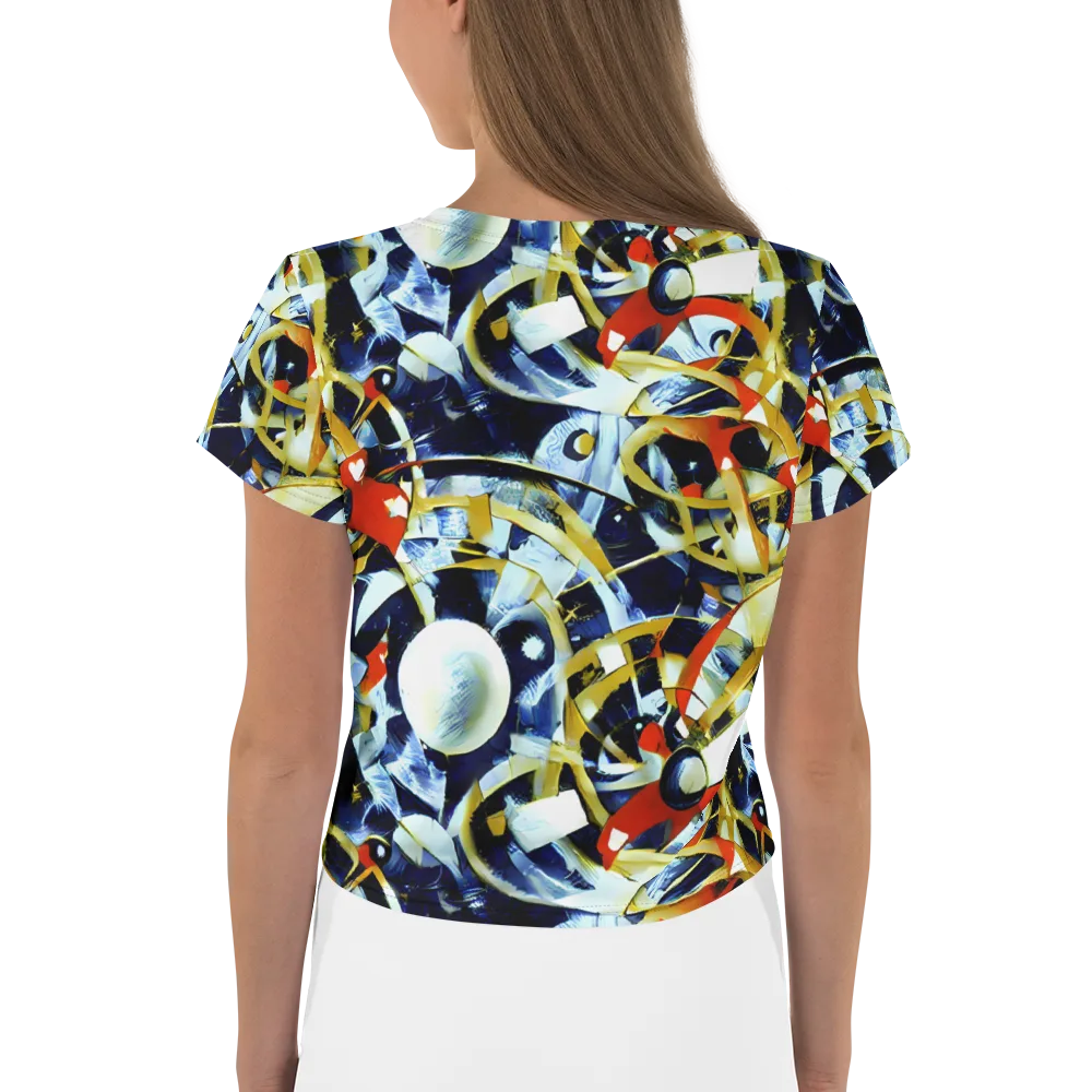 Sapphire Sparks on Crop Tee — Back