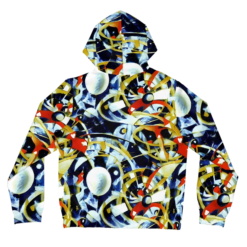 Sapphire Sparks on Women's Full-Zip Hoodie — Back