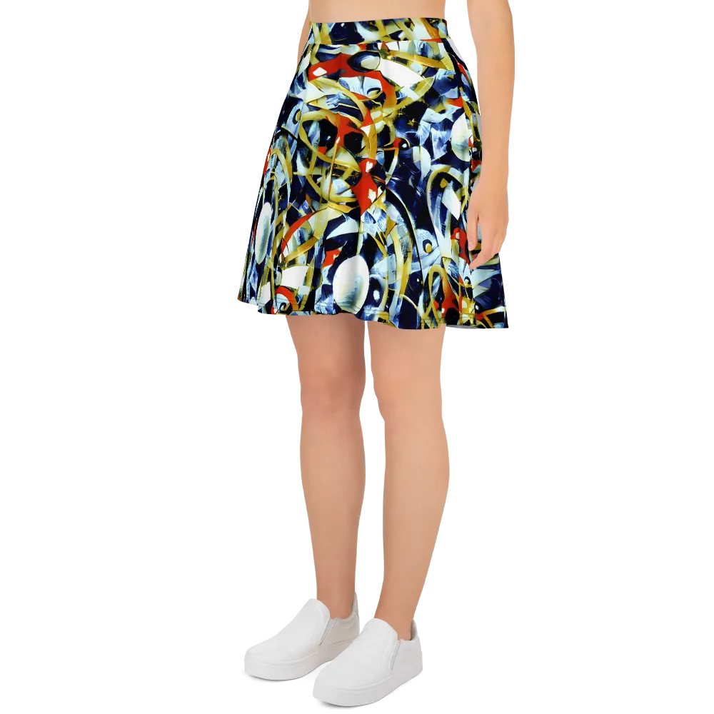 Sapphire Sparks on Skater Skirt — Left