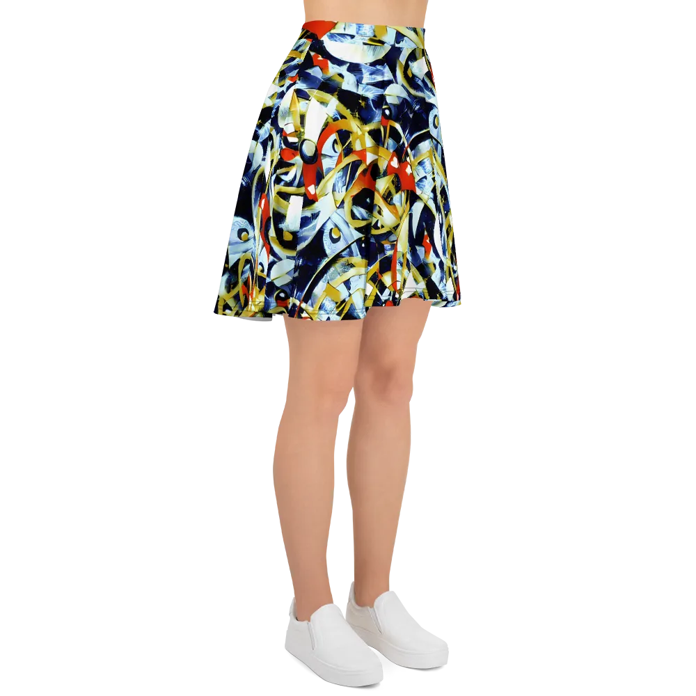 Sapphire Sparks on Skater Skirt — Right