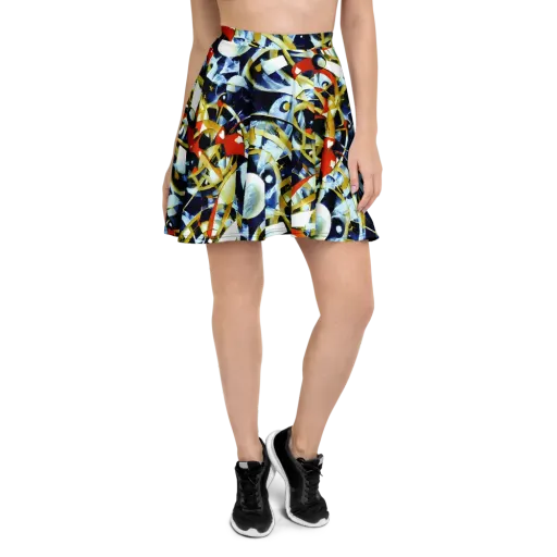 Sapphire Sparks on a Skater Skirt