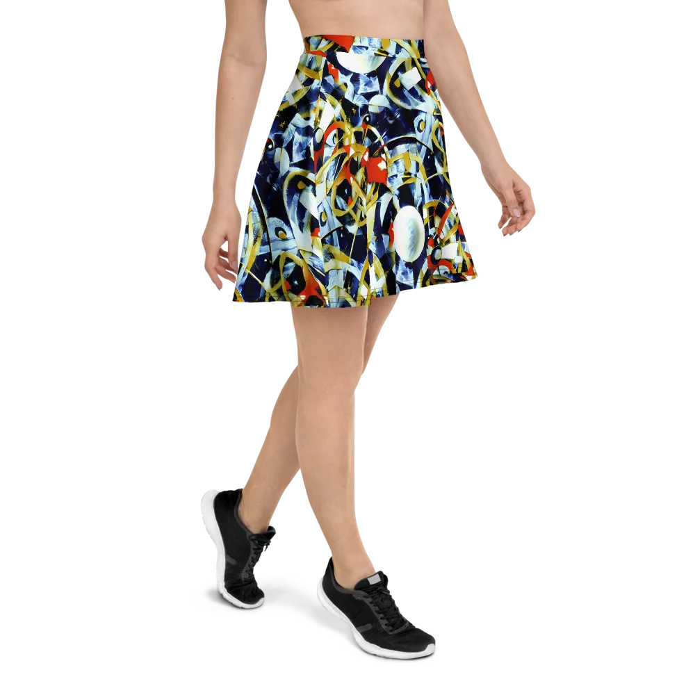 Sapphire Sparks on Skater Skirt — Right