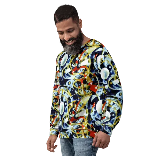 Sapphire Sparks on a Sweatshirt