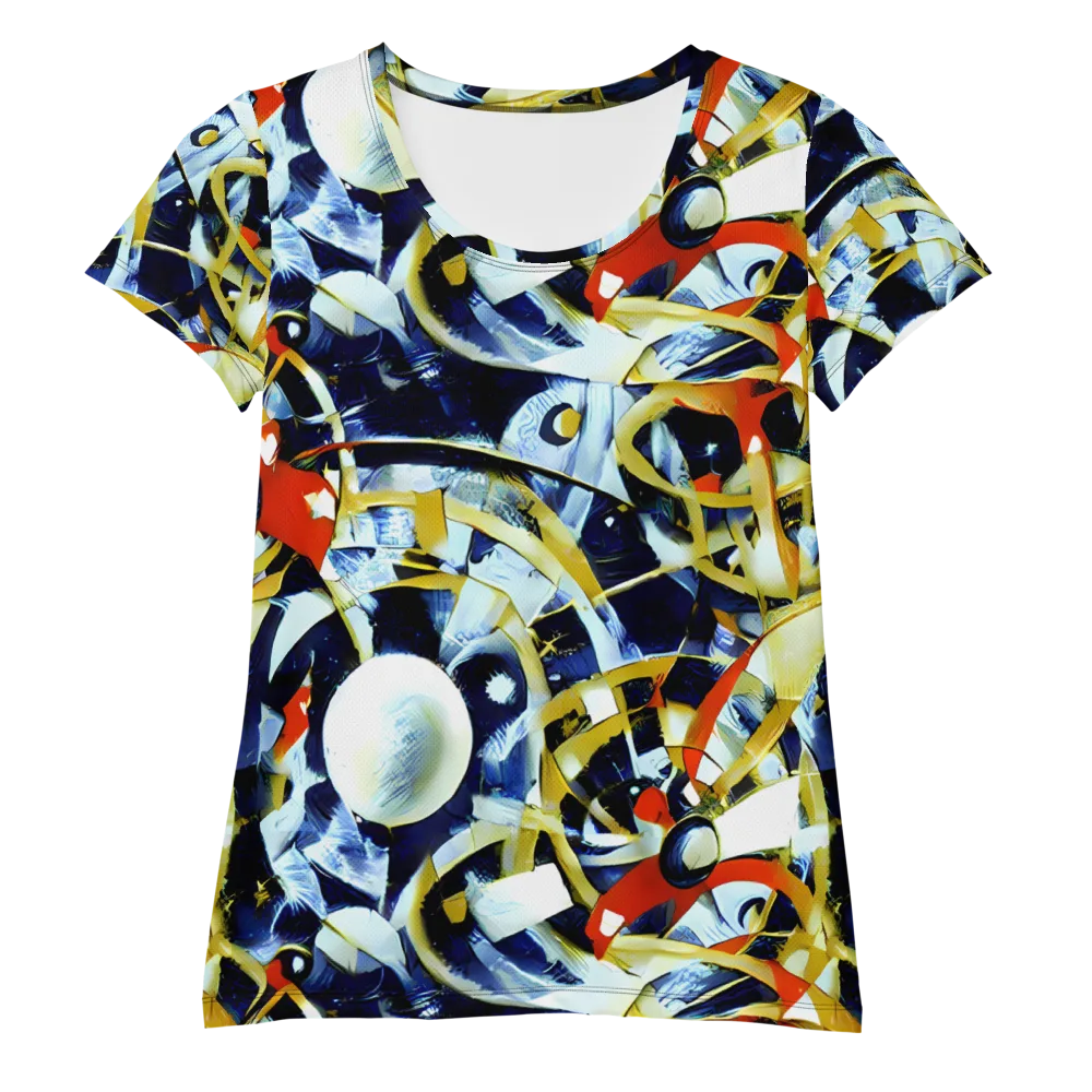 Sapphire Sparks on Women's Athletic T-Shirt — Front