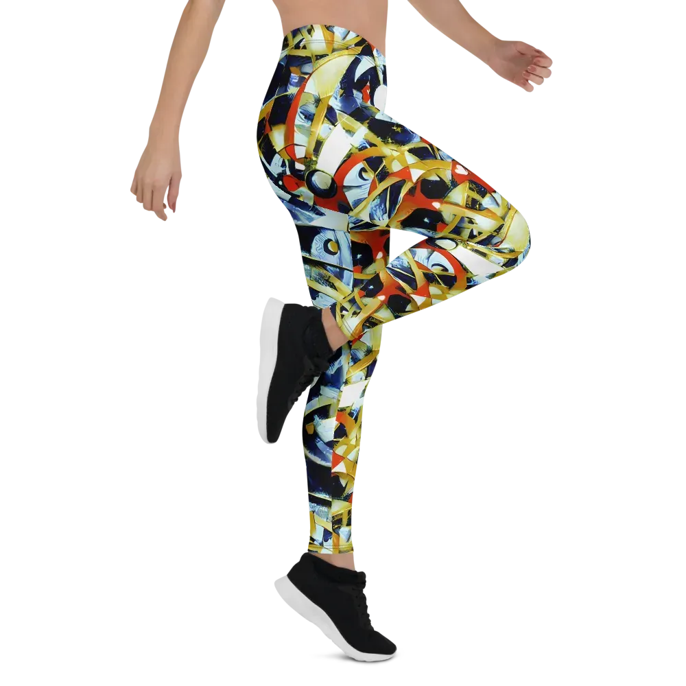 Sapphire Sparks on Leggings — Right