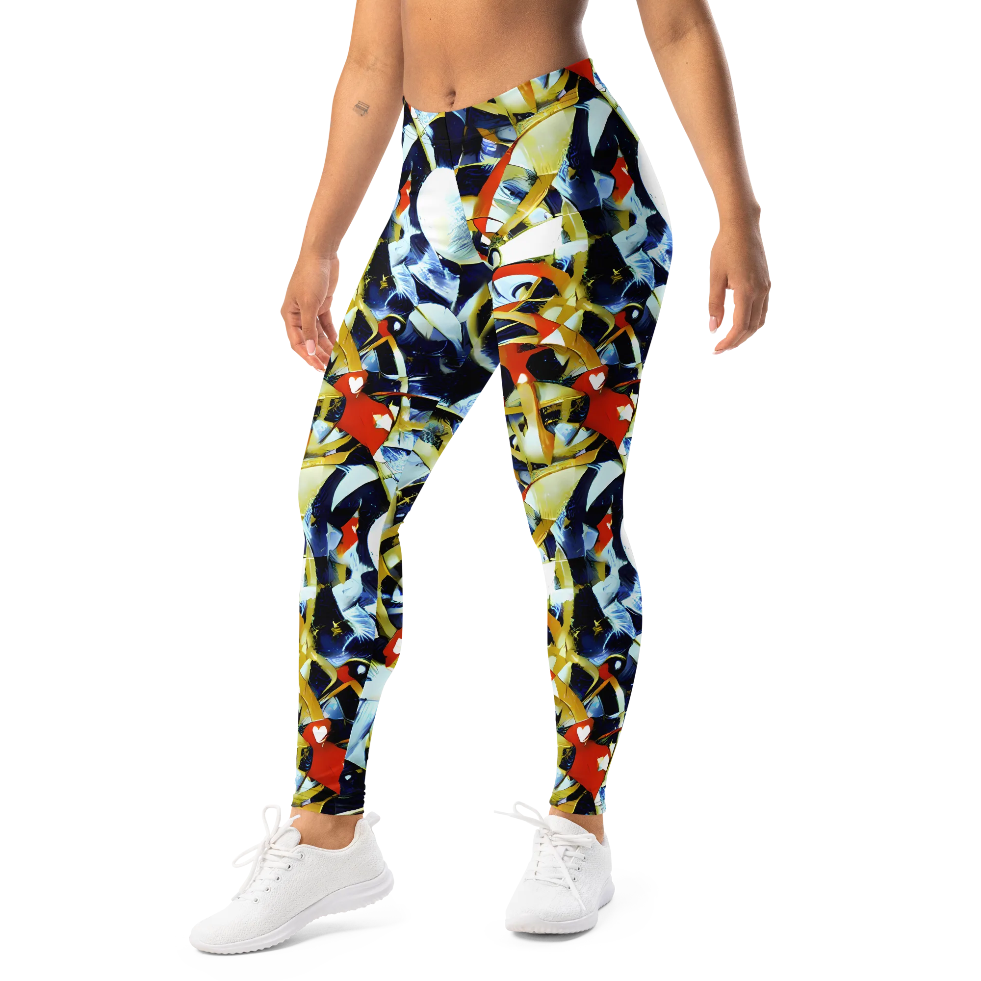 Sapphire Sparks on Leggings — Left Front