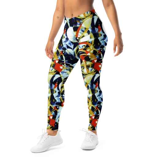 Sapphire Sparks on a Leggings