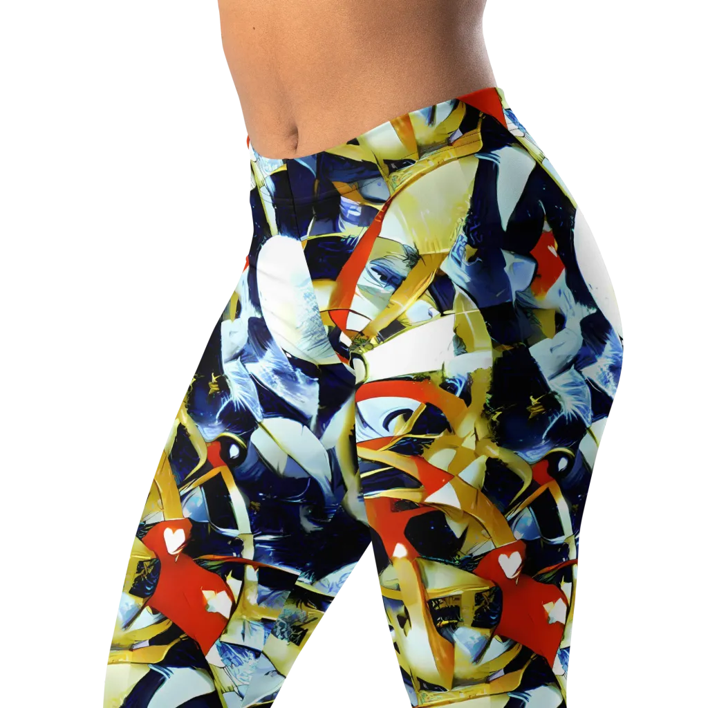 Sapphire Sparks on Leggings — Left Front