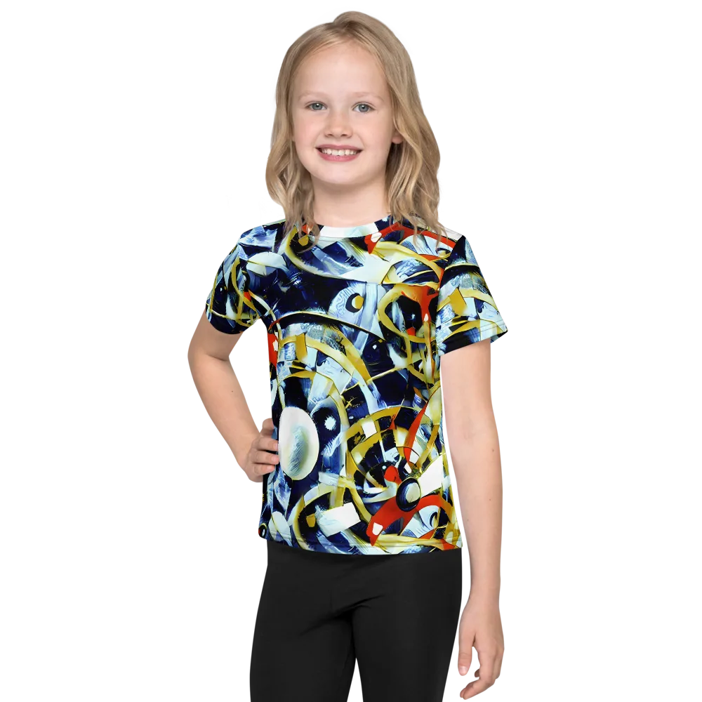 Sapphire Sparks on Kids Crew Neck T-Shirt — Front