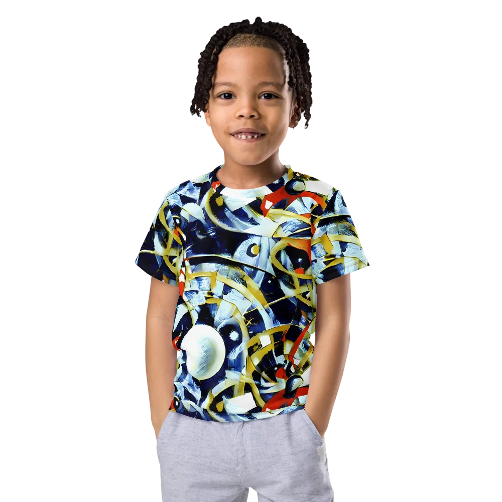Sapphire Sparks on Kids Crew Neck T-Shirt — Front
