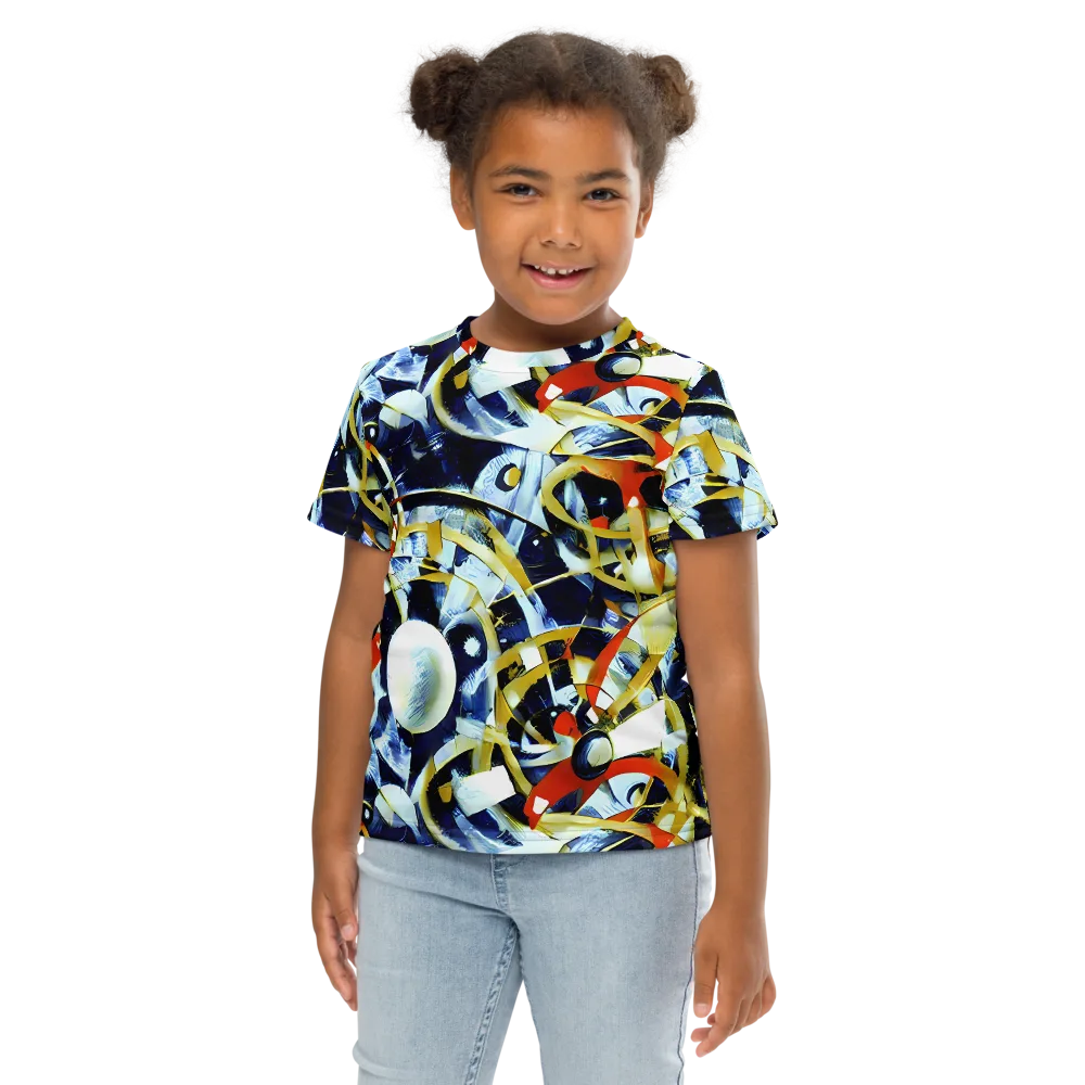 Sapphire Sparks on Kids Crew Neck T-Shirt — Front