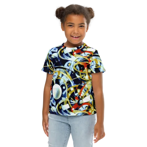Sapphire Sparks on a Kids Crew Neck T-Shirt