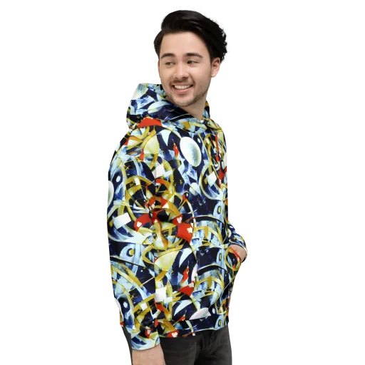Sapphire Sparks on a Hoodie
