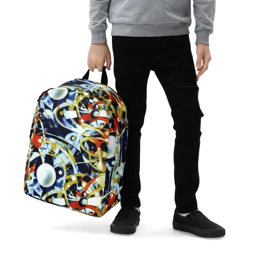 Sapphire Sparks on a Minimalist Backpack