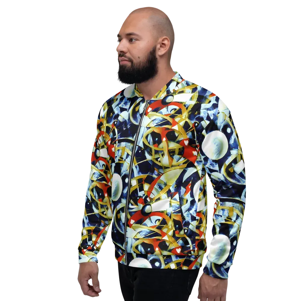 Sapphire Sparks on Bomber Jacket — Left