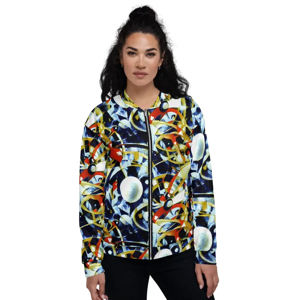 Sapphire Sparks on Bomber Jacket — Front