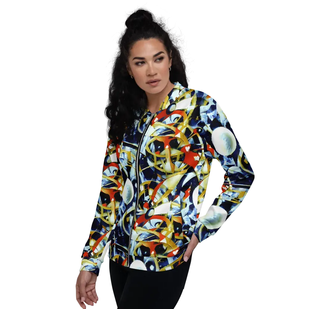 Sapphire Sparks on Bomber Jacket — Left