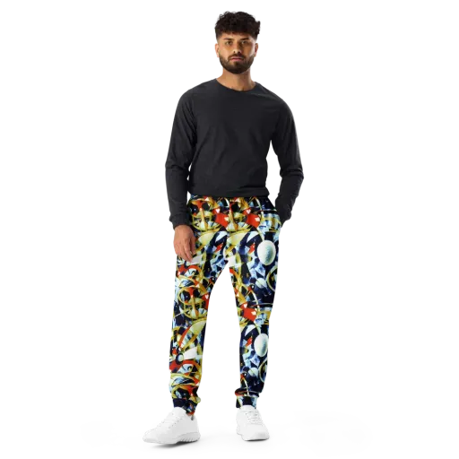 Sapphire Sparks on a Men's Joggers
