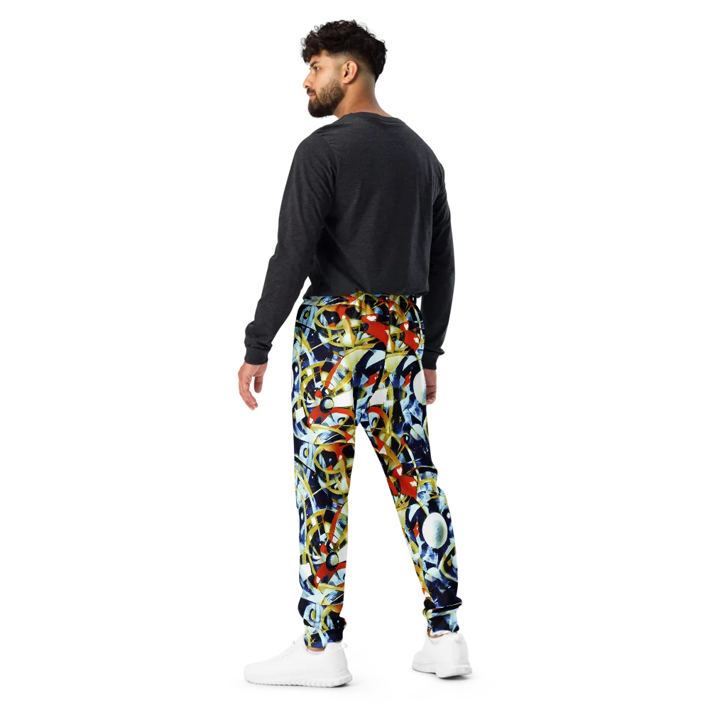 Sapphire Sparks on Men's Joggers — Back