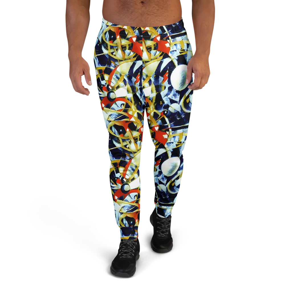Sapphire Sparks on Men's Joggers — Front