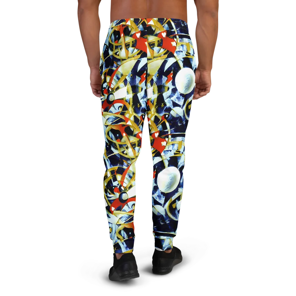 Sapphire Sparks on Men's Joggers — Back