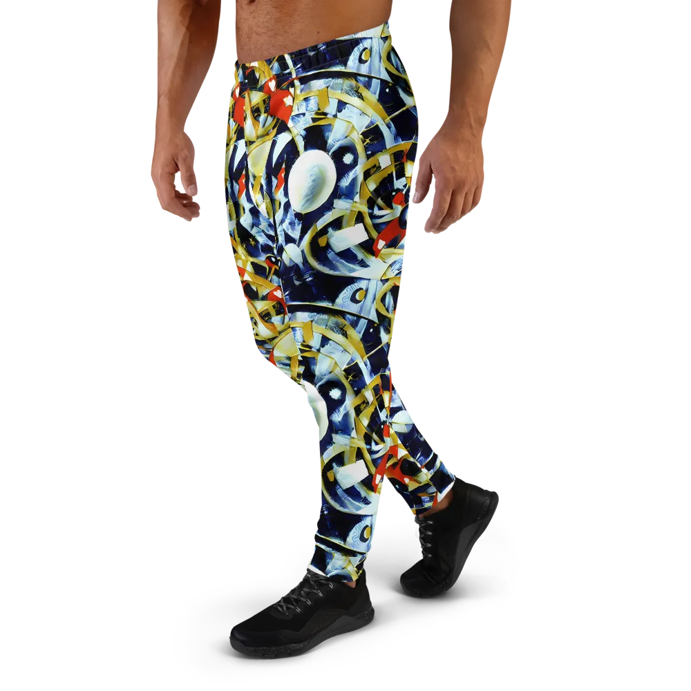 Sapphire Sparks on Men's Joggers — Left