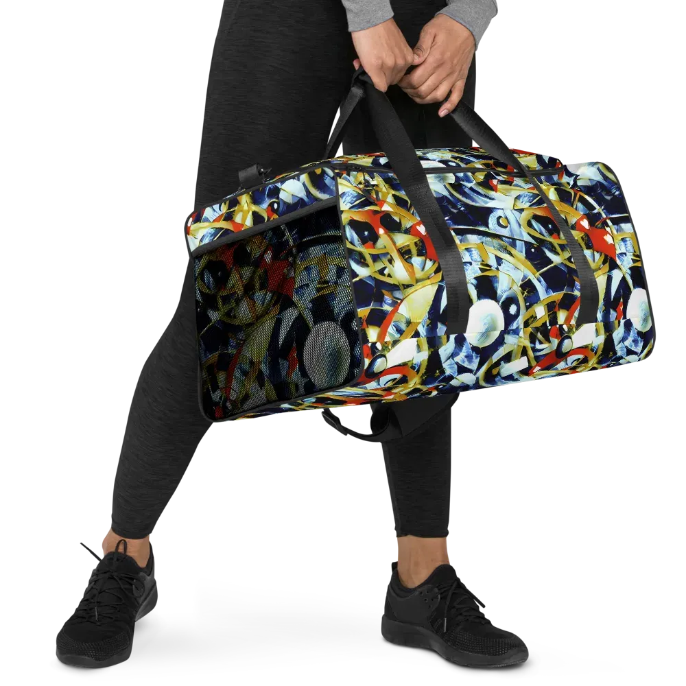 Sapphire Sparks on Duffle Bag — Right Front