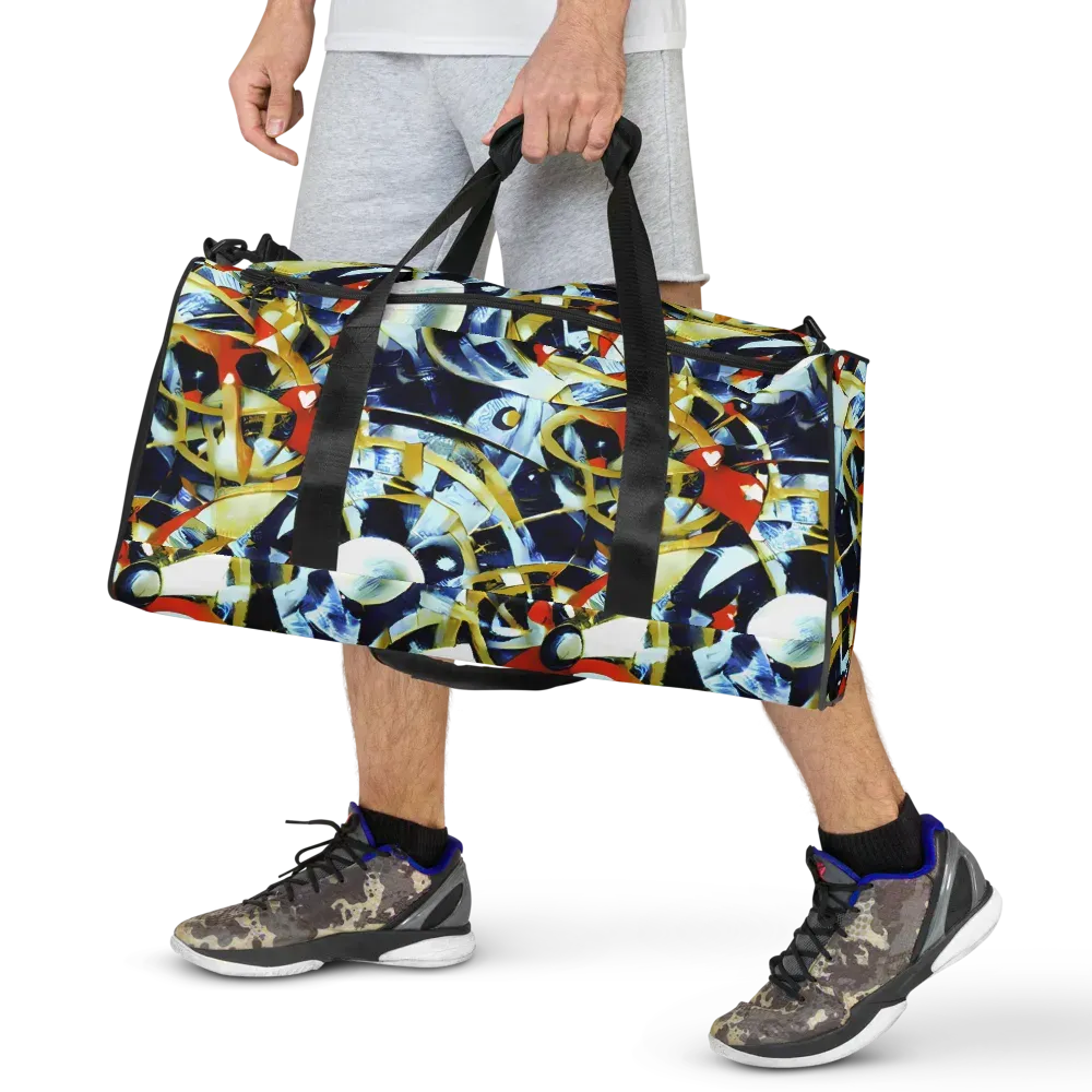 Sapphire Sparks on Duffle Bag — Front